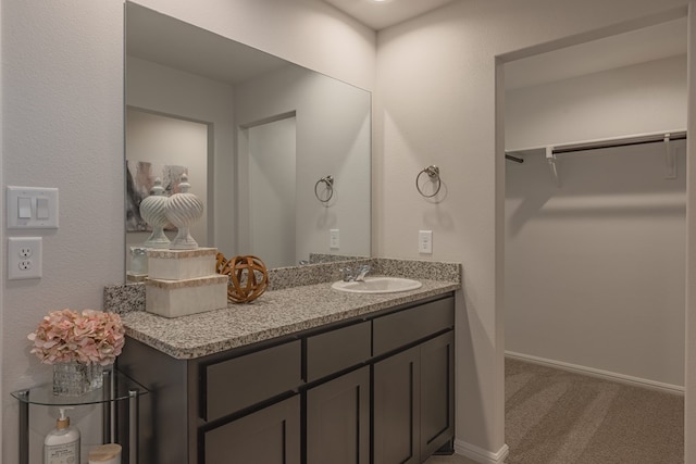 bathroom featuring vanity