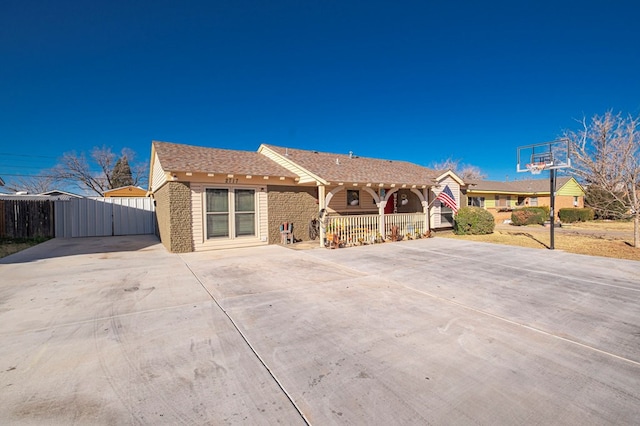 view of ranch-style home