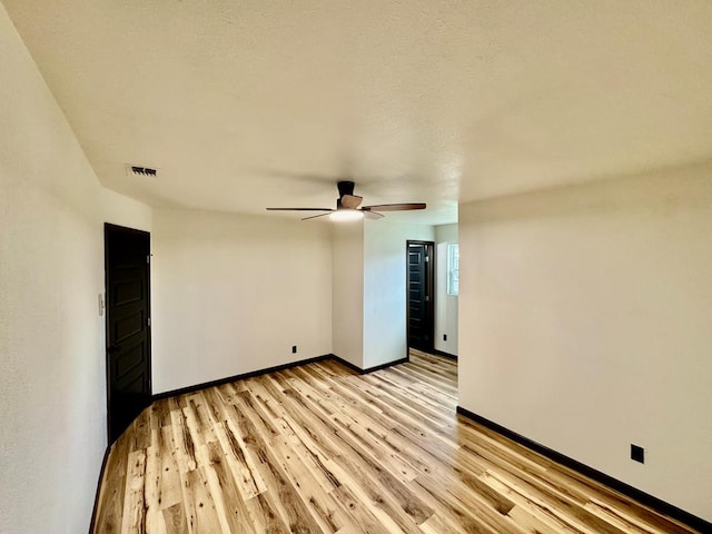 2816 Catalina Dr, Odessa, TX 79764 - spare room with a ceiling fan and light wood-type flooring