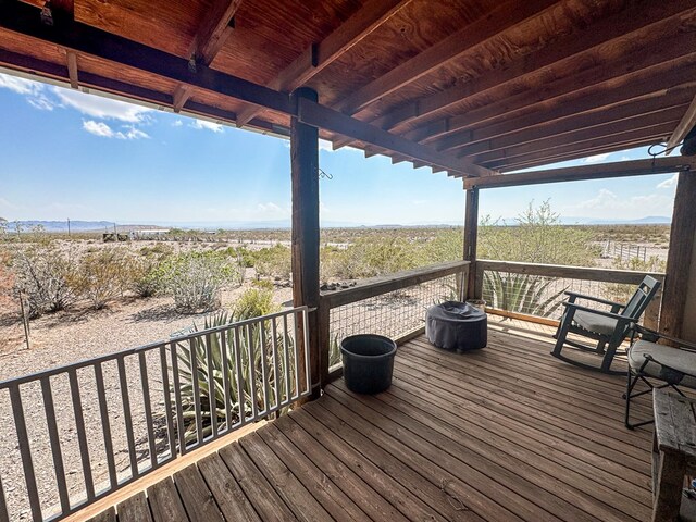 1500 Rancho Rd, Presidio, TX 79845 - view of deck