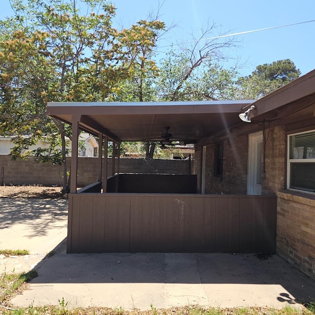 801 W Golf Course Rd, Midland, TX 79701 - view of patio featuring ceiling fan