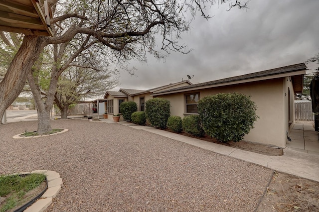 104 E 3rd St, Marfa, TX 79843 - view of home's exterior with stucco siding