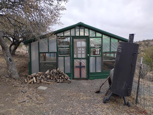 view of greenhouse