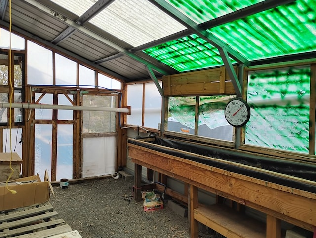 view of sunroom / solarium