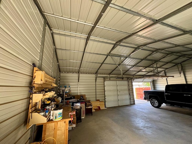 2003 N Enfield Rd, Alpine, TX 79830 - garage featuring metal wall