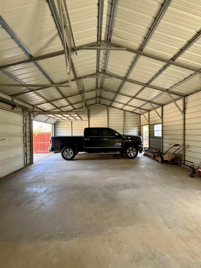 2003 N Enfield Rd, Alpine, TX 79830 - garage featuring metal wall