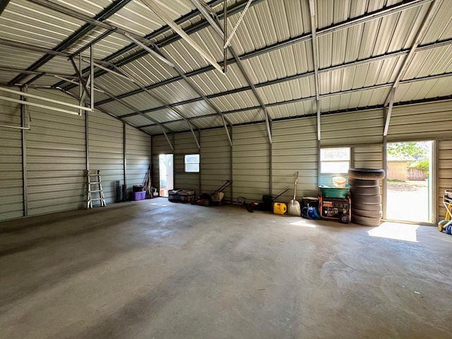 2003 N Enfield Rd, Alpine, TX 79830 - garage featuring metal wall