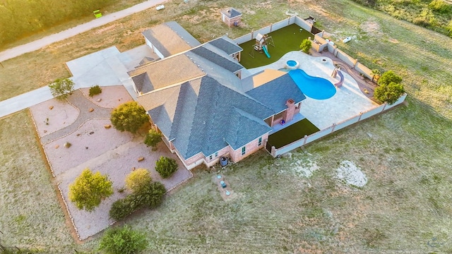3 E Wavyleaf Ct, Odessa, TX 79762 - aerial view of property and surrounding area with a pool