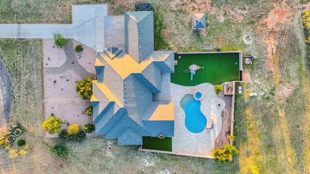 3 E Wavyleaf Ct, Odessa, TX 79762 - drone / aerial view of a pool