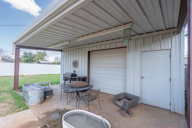 1714 E 53rd St, Odessa, TX 79762 - view of patio / terrace featuring a fire pit and grilling area