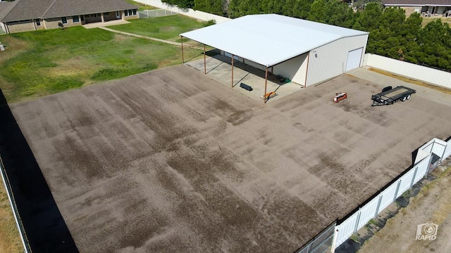 view from above of property