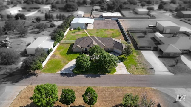 view from above of property with property boundaries highlighted