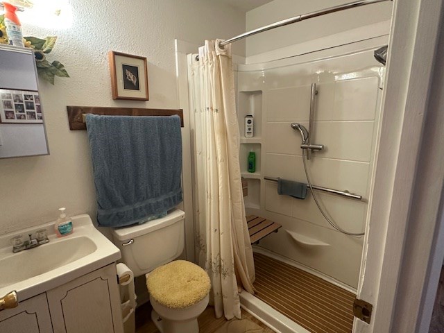 1013 Peachtree Cir, Alpine, TX 79830 - full bath with vanity and a stall shower