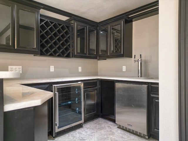 10 Lafayette Pl, Odessa, TX 79762 - indoor dry bar with beverage cooler