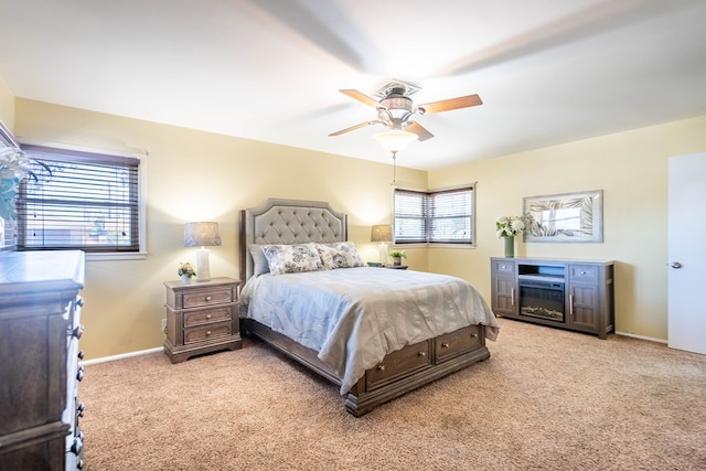 1403 E 17th St, Odessa, TX 79761 - bedroom featuring carpet floors, baseboards, and ceiling fan