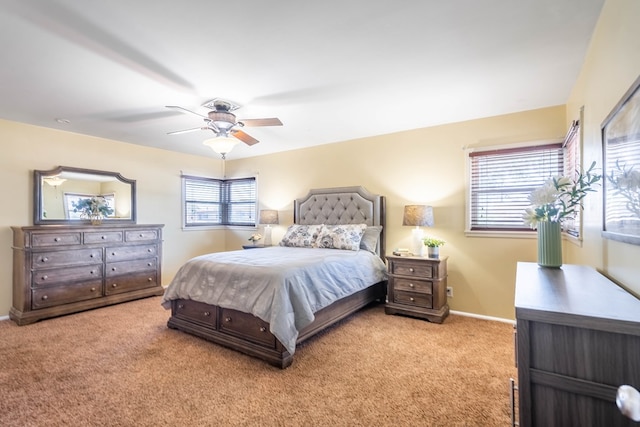 1403 E 17th St, Odessa, TX 79761 - carpeted bedroom with baseboards and a ceiling fan
