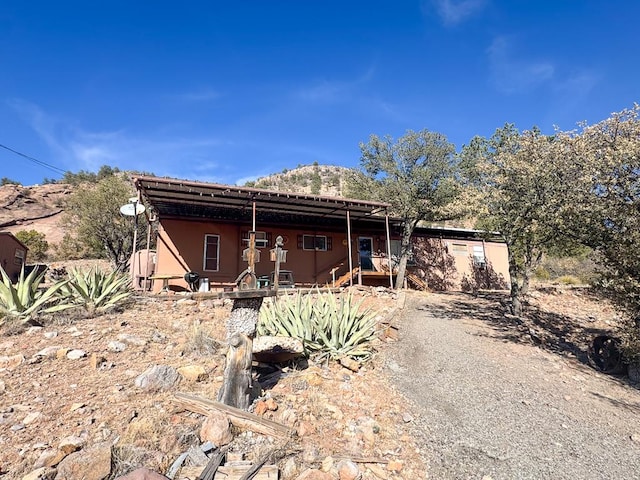 303 Squaw Valley Trl, Fort Davis, TX 79734 - view of front of home featuring a mountain view