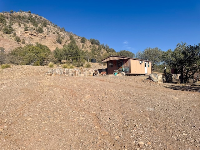 303 Squaw Valley Trl, Fort Davis, TX 79734 - view of yard with an outdoor structure and a mountain view