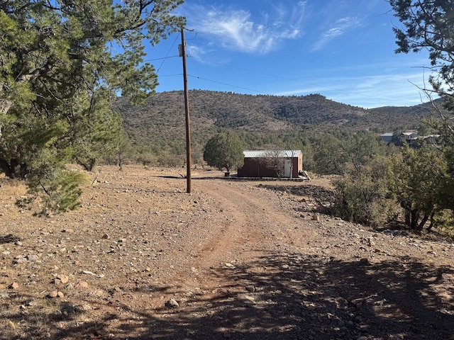 303 Squaw Valley Trl, Fort Davis, TX 79734 - view of dirt / gravel driveway featuring a mountain view