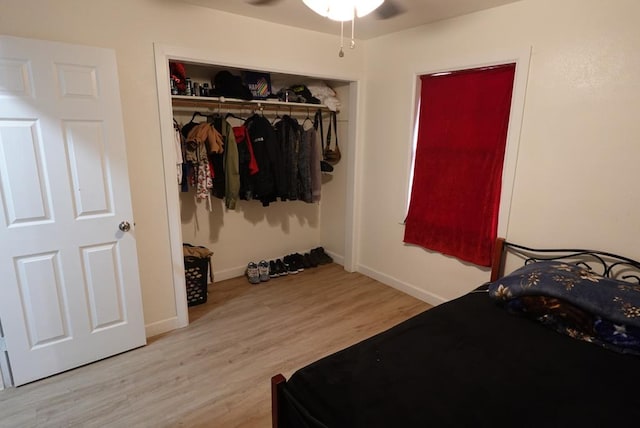 3020 W 15th St, Odessa, TX 79763 - bedroom with wood finished floors and a closet