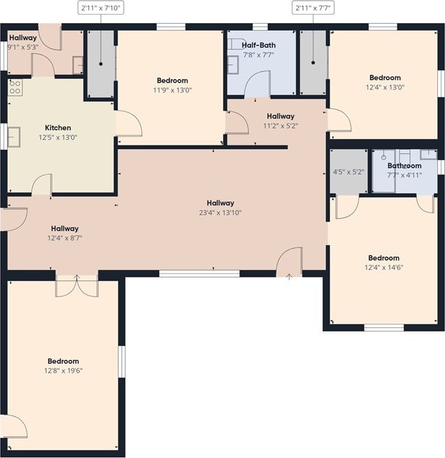 912 W 7th St, Pecos, TX 79772 - view of property floor plan