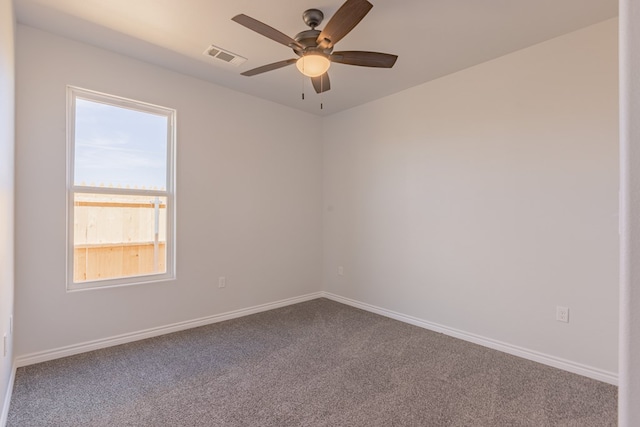 309 S Hancock Ave, Odessa, TX 79761 - empty room featuring carpet flooring and ceiling fan