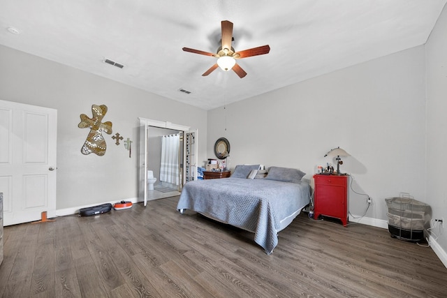 1321 Lindberg St, Odessa, TX 79763 - bedroom featuring wood finished floors and a ceiling fan