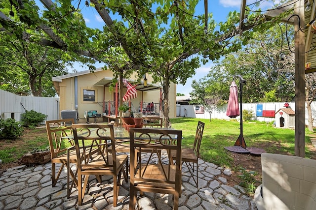 1321 Lindberg St, Odessa, TX 79763 - view of patio / terrace with outdoor dining space