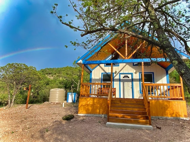 307 Cochise Canyon Trl, Fort Davis, TX 79734 - view of outdoor structure with a porch