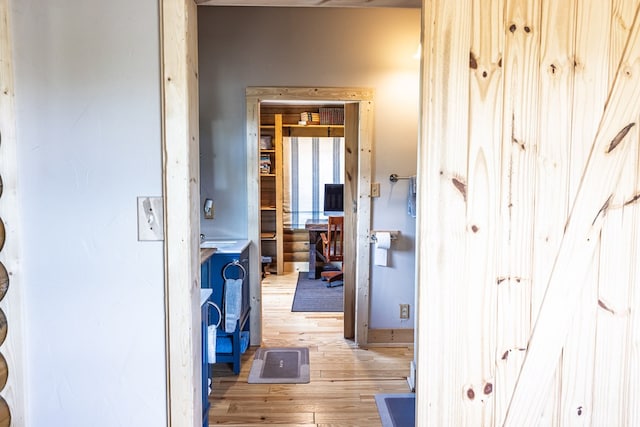 43169 State Highway 17, Fort Davis, TX 79734 - hallway with light wood finished floors
