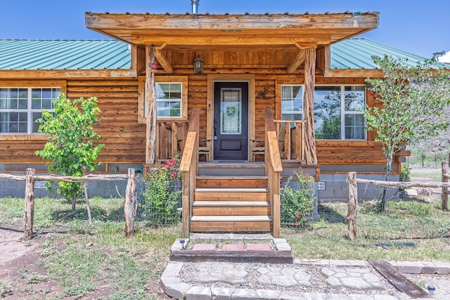 43169 State Highway 17, Fort Davis, TX 79734 - property entrance with a metal roof