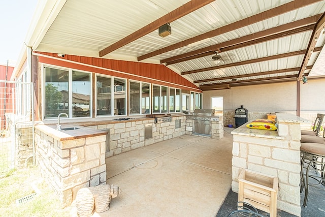651 Fm 1757, Seminole, TX 79360 - view of patio featuring exterior kitchen and exterior bar