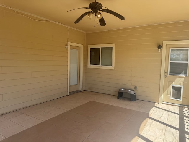 903 W Uvalde Ave, Alpine, TX 79830 - view of patio featuring a ceiling fan