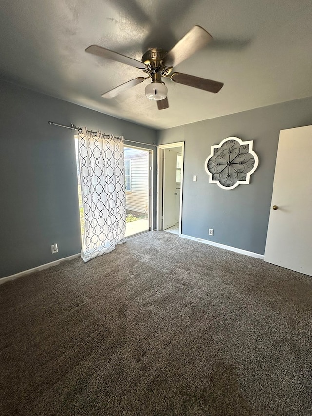 1844 E 50th St, Odessa, TX 79762 - spare room featuring ceiling fan, carpet flooring, and a textured ceiling