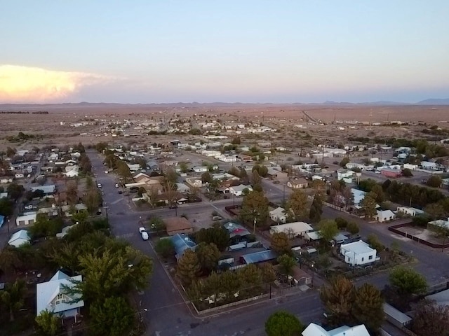 308 E Murphy St, Marfa, TX 79843 - birds eye view of property featuring a mountain view and a residential view