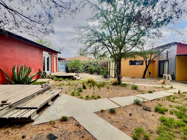308 E Murphy St, Marfa, TX 79843 - view of yard featuring fence and a deck