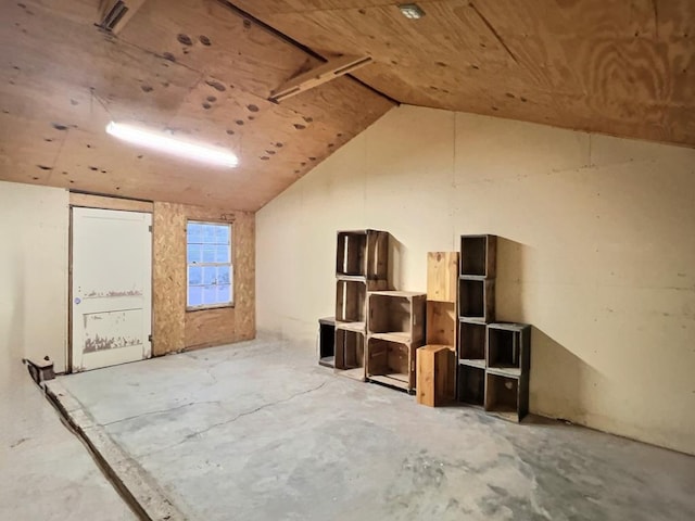 308 E Murphy St, Marfa, TX 79843 - below grade area featuring wood ceiling