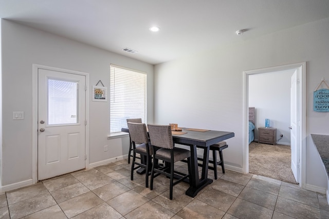 1614 Laguna Meadows Trl, Midland, TX 79705 - dining area with baseboards and recessed lighting