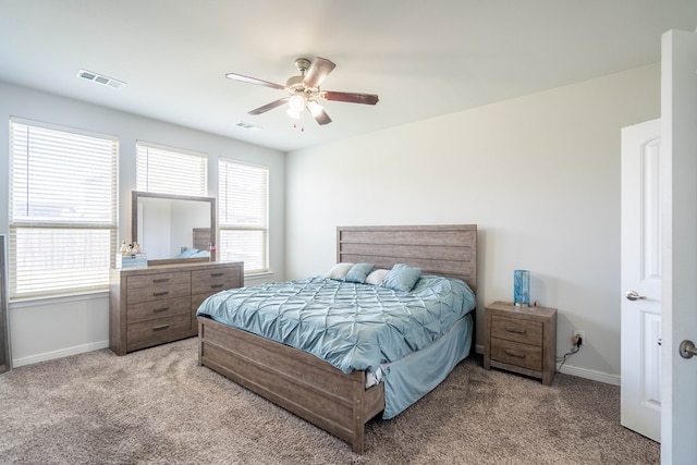 1614 Laguna Meadows Trl, Midland, TX 79705 - bedroom with light carpet and ceiling fan
