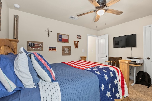 1214 Yancy St, Odessa, TX 79765 - bedroom featuring carpet flooring and a ceiling fan