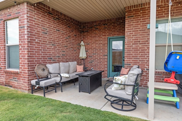 1214 Yancy St, Odessa, TX 79765 - view of patio with an outdoor hangout area