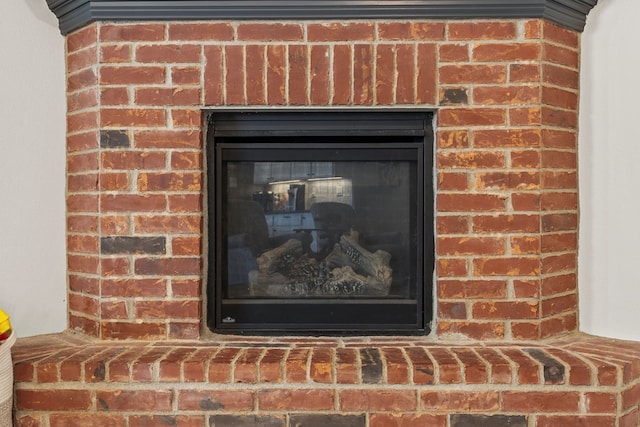 1214 Yancy St, Odessa, TX 79765 - detailed view of a brick fireplace