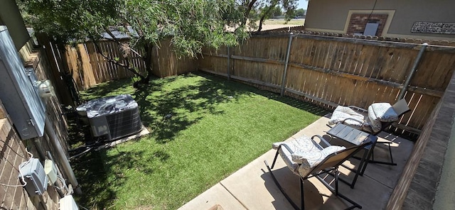 7266 Barksdale Ln, Odessa, TX 79765 - fenced backyard with a patio