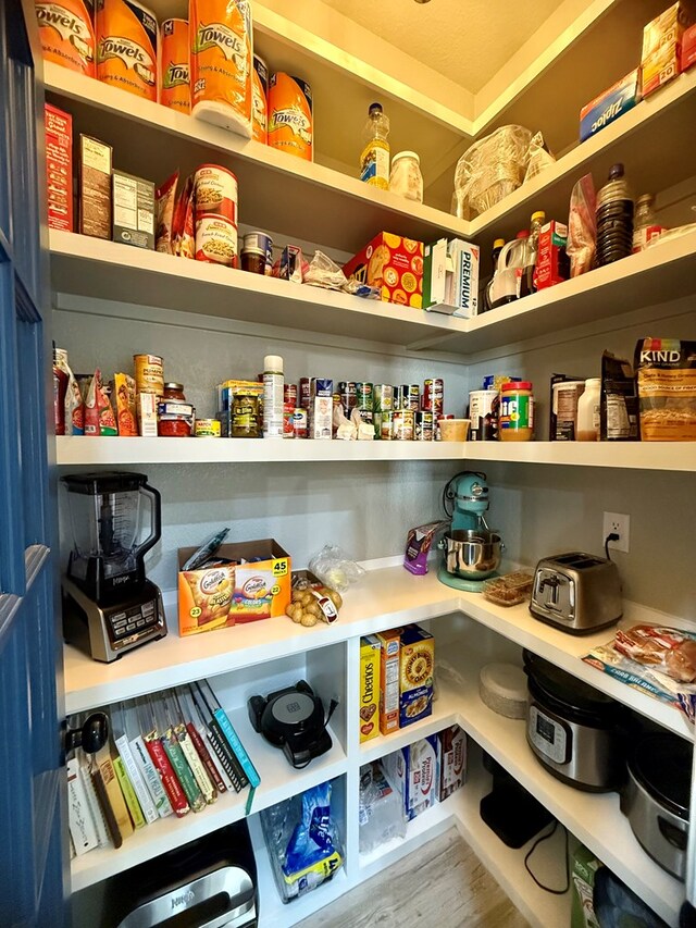 view of storage area