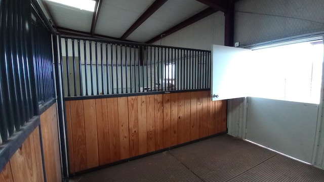 view of horse barn