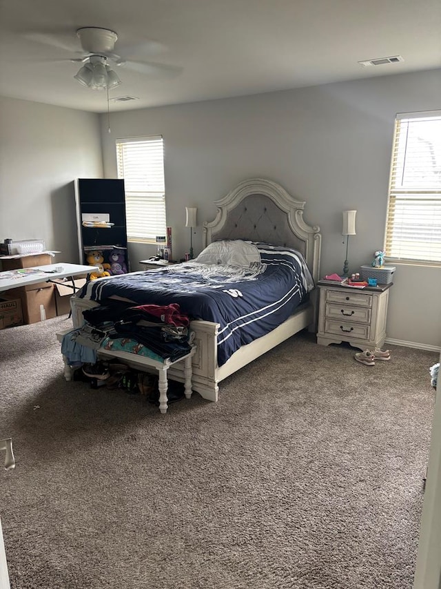 6912 Boss Rnch, Odessa, TX 79765 - bedroom with carpet and ceiling fan