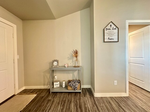 1311 Red Cliff Ave, Odessa, TX 79765 - foyer entrance featuring wood finished floors and baseboards