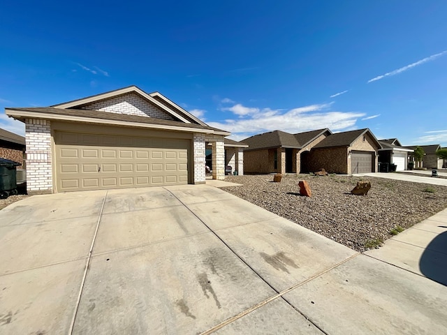 1311 Red Cliff Ave, Odessa, TX 79765 - single story home with brick siding and concrete driveway