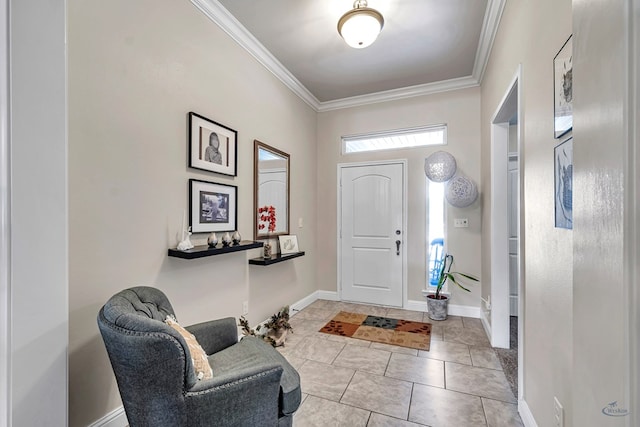 811 E 97th Ct, Odessa, TX 79765 - foyer featuring ornamental molding and baseboards