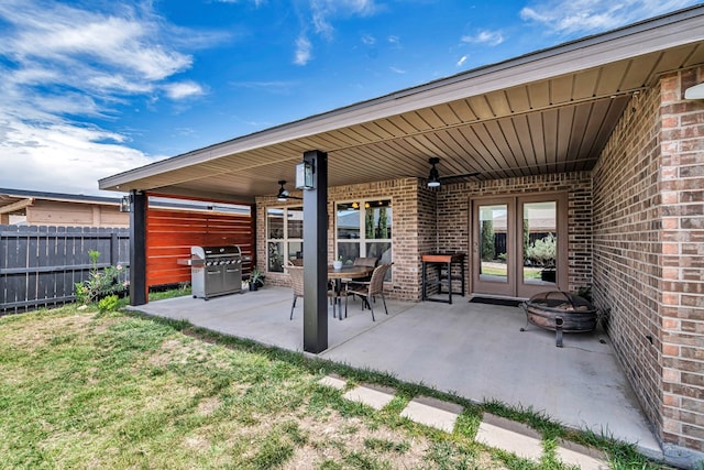 811 E 97th Ct, Odessa, TX 79765 - view of patio / terrace featuring grilling area